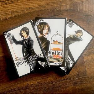 Black Butler Manga Books Volumes 1-3